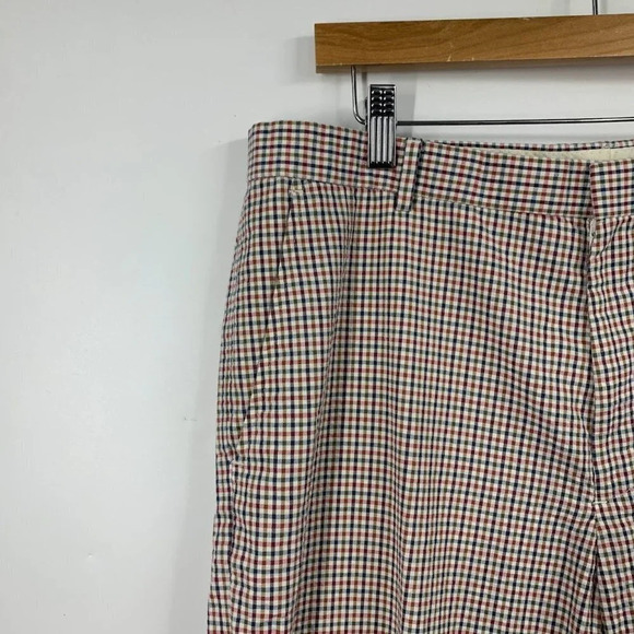 J. Crew Men's Searsucker 100% Cotton Flat Front Slash Pocket Pants Size‎ 34x30 - Picture 3 of 12